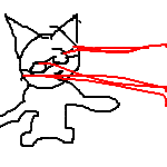 Laser cat